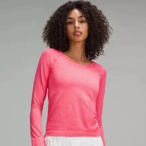 Lululemon Swiftly Tech Long Sleeve Shirt 2.0 Glaze Pink Size 14